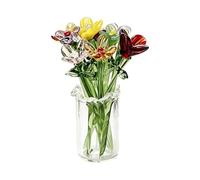 Générique Mini Glass Flower Vase Set - 11 Piece Hand Blown Floral Decor