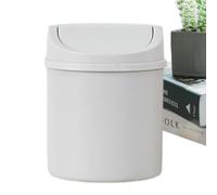 Générique Mini poubelle de bureau avec couvercle basculant, Petite poubelle de bureau en plastique avec couvercle rabattable, Compacte et Sans Odeur, chambre, salle de bain et plan de travail de