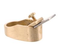 Générique Mini Rabot à Pouce en Laiton 18 MM, Outil de Lutherie Portatif pour Menuiserie Fine, Adapté la Préparation et Finition des Panneaux de Violon
