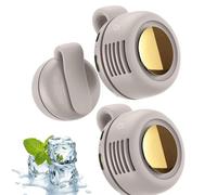 Générique Mini Ventilateur à Clip Portable - 3 Vitesses, Sans Pales, Silencieux, Rechargeable pour Bureau, Voyage, Extérieur, Se Fixe sur Chemise et Ceinture (Blanc-2pcs)