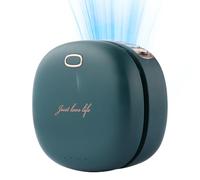 Générique Mini Ventilateur À Clip - Portable Rechargeable 3 Vitesses 2000 mAh | Ventilateur Rafraîchissant Mains Libres Taille Et Cou,Pour Extérieur Vélo Pêche Rando Sports Voyage Femmes Hommes