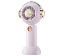 Générique Mini Ventilateur Brumisateur Portable - 100 Vitesses Petit Ventilateur USB Rechargeable Puissant, Écran LED, Refroidissement Fan Jusqu'à 13 Heures pour Bureau Camping Sport Voyage