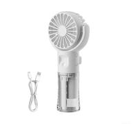 Générique Mini ventilateur brumisateur portable avec cordon (Blanc)