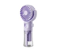 Générique Mini Ventilateur De Poche Silencieux, Mini ventilateur humidificateur portatif, brumisateur portable, batterie rechargeable, charge rapide, vaporisateur d'eau, à main avec(Purple)