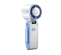 Générique Mini Ventilateur Portable avec Brumisateur Hydratant et Moteur Haute Vitesse - Ventilo à Main Rechargeable USB 5 Vitesses pour Randonnée Camping et Voyage