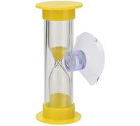 générique Minuterie de brossage des Dents pour Enfants de 3 Minutes avec Ventouse décoration de la Maison sablier Fait à la Main minuterie de brossage pour Enfants (Jaune) Conception Professionnelle