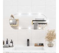 Générique Miroir Mural avec lumières LED 35x80 cm Verre Ovale,3189162