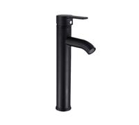 Générique Mitigeur de Salle de Bain Noir en Acier Inoxydable Installation Facile et Contrôle Précis de L'eau Chaude et Froide pour Lavabo Trou