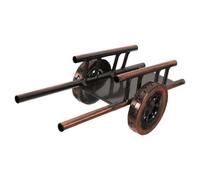 Générique Modèle de Chariot Vintage en Fer pour Décoration de Cave à Vin et Bar à Domicile, Ornement Créatif et Pièce Centrale Polyvalente de Style Rétro