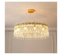 Générique Modern Luxury Crystal Pendant Light LED Chandelier Living Room Kitchen Lamp Home Decor Decorative Ceiling Lighting Light Fixture