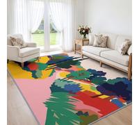 Générique Moderne 140 x 200 cm Doux Tapis de Chambre Moquette, Abstrait Paysage Chemin de Montagne Lavable Antidérapant Tapis de Salon - Moquette pour Salle de Séjour Chambre d'enfant Salle de Jeu