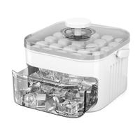 Générique Mold, 50 Cavity Double Layer Non-Stick Portable Cube Box Large Capacity Tray Maker, for Kitchen Daily Use Camping Picnic Pool Vacation Whiskey Cocktails Soda Juice Drinks