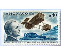 Générique Monaco. Timbre de Collection Authentique Neuf** de 1970. No 840. Avion. par des Livres Express