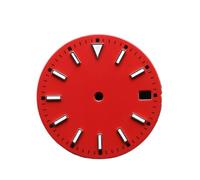 Générique Montre de Calendrier Simple/sans 28,5 diamètre, avec Cadran Lumineux Bleu-Vert et Aiguilles adaptées aux Accessoires Montre à Mouvement NH35/2815/2836