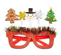 Générique Montures de lunettes colorées de célébration de noël, monture de lunettes de vacances pour les festivités de vacances, accessoires de fête de noël