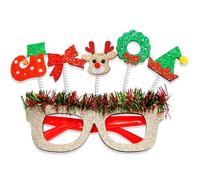 Générique Montures de lunettes colorées de célébration de noël, monture de lunettes de vacances pour les festivités de vacances, accessoires de fête de noël