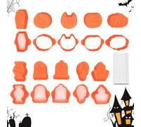Générique Moule à Cake Halloween Moules à Sucettes de Fête | Kit Moule Cuisson Cakesicle pour Boulangers Parents Amateurs Débutants Professionnels Fête Maison Cuisine École