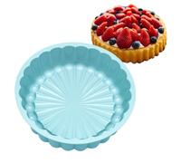 Générique Moule à gâteau Charlotte en Silicone, moules ronds antiadhésifs | Dimensions 7,67 x 2,4 pouces : design pétale élégant pour cuisson facile de brownies, flans et pâtisseries sans collage