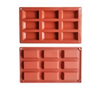 Générique Moule À Gâteau Financier À 9 Cavités, Moules En Silicone Pour Rectangle, Cuisson Faits À La Main Antiadhésifs, Pour Pudding, Brownie, Muffin, Maïs, Gâteau Au Fromage