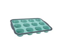 Générique Moule à muffins en silicone polyvalent avec cadre renforcé en métal pour la cuisson de gâteaux miniatures chocolat, outil de cuisine, outil de cuisson de gâteaux miniatures