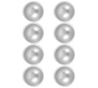 Générique Moule à Pâtisserie Hémisphérique 8 Mini Pièces 5,8x2,8 Cm en Alliage D'aluminium pour DIY Gâteaux et Artisanat