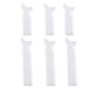 Générique Moule Artisanal en Silicone pour Marque-page Queue de Poisson 6pcs, Moulage Intégré, Sensation Agréable en Main, pour Bricolage DIY