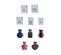 Générique Moule de décoration de gâteau en Silicone, pour Bouteille Miniature, Moulage de résine, Bijoux artisanaux, breloque détachable et réutilisable, moules de Fabrication de Bijoux en résine