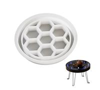 Générique Moule en Silicone Souple et Robuste pour Amateurs, pour Tables personnalisées en résine époxy, Grand Rond avec Divers modèles, Moule en Silicone