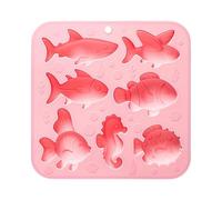 Générique Moule Poisson Moule à Desserts Bonbons Animaux Marins 7 Cavités | Forme Poisson Cuisson Pour Débutants Cuisine Restaurant Création D'Art En Résine Pâtisserie Anniversaire Fête