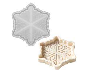 Générique Moule Silicone Flocon De Neige Moule Réutilisable Flocon Noël | Empreinte Pour Coupelle À Bijoux pour plateau de service, assiette à breloques, contenant, artisanat et création