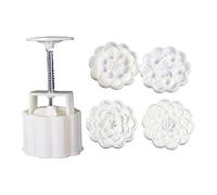 Générique Moules à pâtisserie en Forme de Fleurs, à Faire soi-même, à gâteau de Lune, Outil à Pression Manuelle, en matière Plastique, Accessoires de Cuisson, Timbres