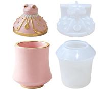 Générique Moules Jardinière Béton,Grenouille Flexible Démoulage Facile Antiadhésif,Moule en résine pour boîte à Bijoux | pour Étuis À Clés Bocaux De Rangement Boîtes À Bijoux Vase Pot De Fleur Boîtes