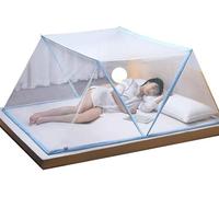 Générique Moustiquaire Pliable Lit 2 Places - Tente Anti-Moustique Pop-Up, Moustiquaire de Lit Portable, Facile à Installer, Maille Ultra Fine, Idéale pour Chambre, Camping, Voyage