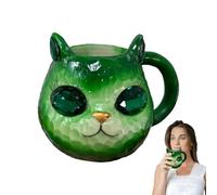 Générique Mug Chat | Tasse à Thé en Forme de Mignon avec Pierres Gemmes en Résine - Gobelet Boisson Résine Artisanale Décor Animal Mignon Maison Cuisine Salon
