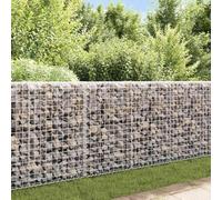 Générique Mur à Gabion avec couvercles Acier galvanisé 200 x 20 x 85 cm,Clôtures & barrières,Panneaux de clôture,143580
