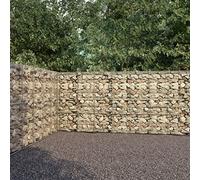 Générique Mur à Gabion avec couvercles Acier galvanisé 600x30x200 cm,Quincaillerie,Clôtures & barrières,Panneaux de clôture,Argent,90.8 KG,144915