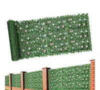 Générique Mur de Lierre synthétique 3 m x 1,01 m pour écran de Protection | feuillage artificiel anti-UV en lierre pour extérieur, terrasse, jardin, piscine, mariage, décoration murale