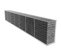 Générique Mur en Gabion avec Couvercle Acier galvanisé 600x50x100 cm, Quincaillerie, Clôtures & barrières, Panneaux de clôture, Argent, (Poids 58.2KG)