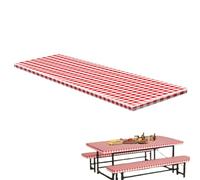 Générique Nappe de Table de Pique-Nique, Protections légères - Housse de Table élastique pour Pique-Nique, Protection pour fête, extérieur, intérieur, Camping