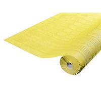 Générique Nappe en Papier damassé Jaune en Rouleau 1,18 x 25 m