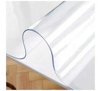Générique Nappe PVC Transparente Épaisse 100x190cm 1.5mm, Anti-Dérapante et Résistante, Protection Table pour Maison et Jardin