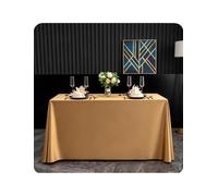 Générique Nappe Satin Rectangulaire Élégante Table Événement | Sur Mesure pour Mariage, Hôtel, Restaurant, Anniversaire et Buffet Dessert(Luxe gold,120*160cm)
