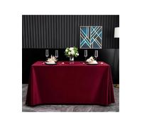 Générique Nappe Satin Rectangulaire Élégante Table Événement | Sur Mesure pour Mariage, Hôtel, Restaurant, Anniversaire et Buffet Dessert(Burgundy,48*48cm)
