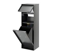 Générique Niche de Salle de Bain encastrée en Acier Inoxydable - Porte-Papier Toilette et Porte-Brosse, idéale pour Les Toilettes et douches publiques, Solution de Rangement Peu encombrante, Finition