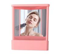 Générique Non Reversing Makeup Mirror, True Face Reflection, True Face Reflection Personal Makeup Mirrors,Slim Design, Precision Reflection Vanity Cosmetic Mirror for Dressing Table Bathroom Counter