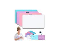 Générique Notes Autocollantes Effaçables Badge, Notes Effaçables Réutilisables, Essuyage À L'alcool For Les Hôpitaux, Les Cliniques Et Les Établissements De Soins Infirmiers(Pink,Horizontal)