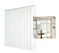 Générique Occultant Store à Lamelles Verticales 70 130 170 300 200 90 100 160 190 cm, Rideau Coulissant Blanc en Tissu pour Maison Appartement, Stores Californien Kit Complet Anti-UV(150cmWx120cmH)