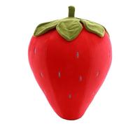 Générique Oreiller Fraise - Coussin Jeté Décoratif Adorable Peluche Fraise - Peluche Douce en Forme De Fraise pour, Cadeau d'anniversaire Saint-Valentin Pâques, Décoration Maison