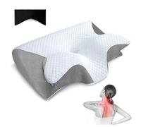 Générique Oreiller Papillon Cervical Celsius, Oreiller Ergonomique Cervical Papillon Moelleu, Cervicales Douloureuses, Coussin Anti Ronflement (Grey)