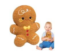 Générique Oreillers De Noël Pain D'épices,Oreillers en Pain D'épices - Oreiller décoratif de canapé, en Peluche de noël, Jouet de en Peluche pour la décoration du Salon et de la Chambre à Coucher